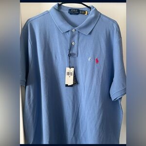 Ralph Lauren Men's Light Blue Polo Shirt size XL